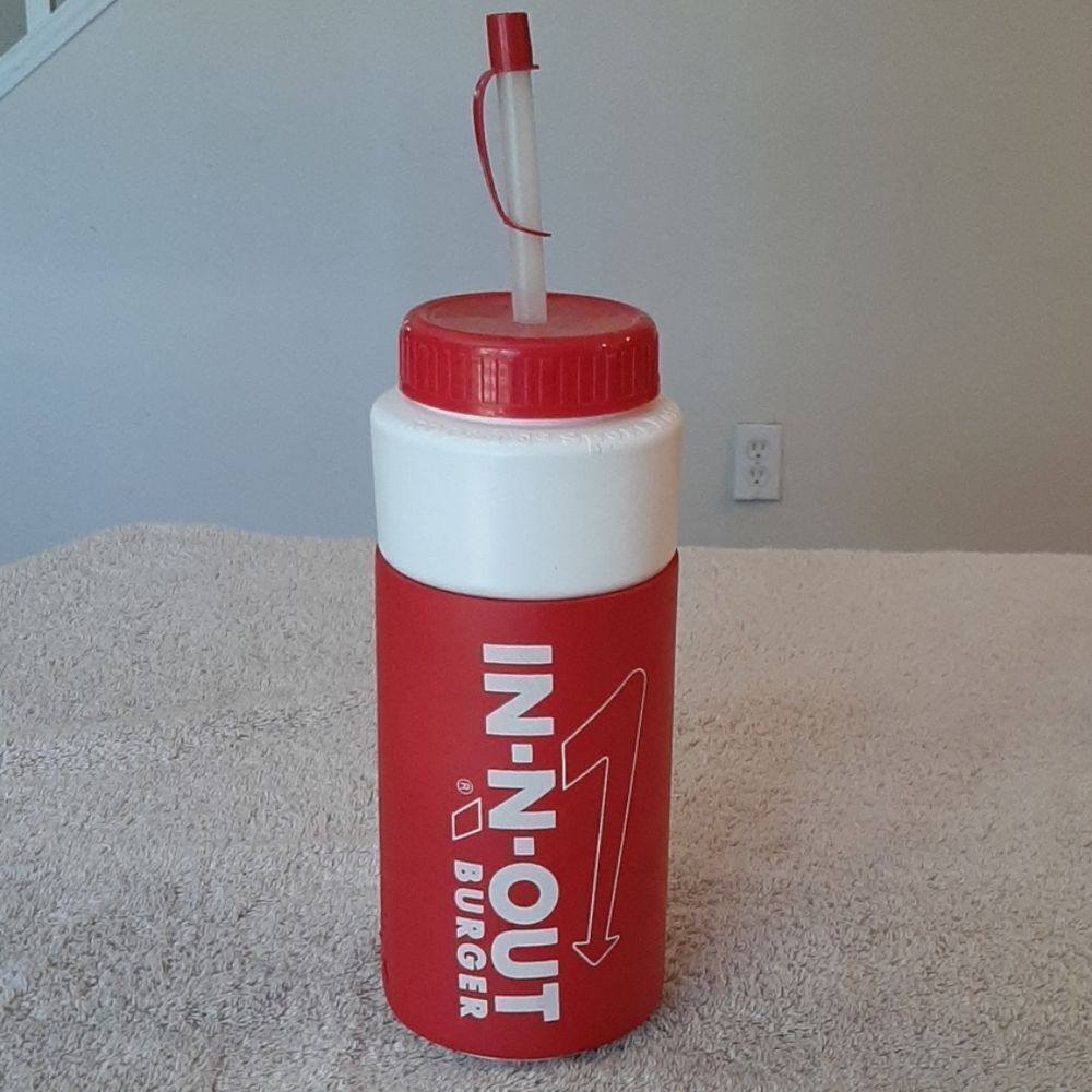 Rare vintage In-N-Out Burger Koozie sports bottle